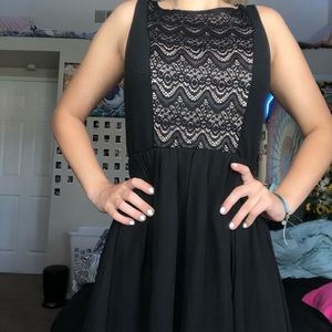 Black short dress
